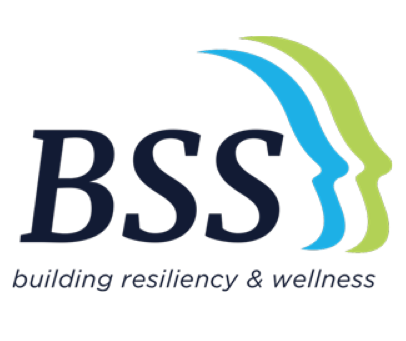 A logo of bss building resiliency and wellness.